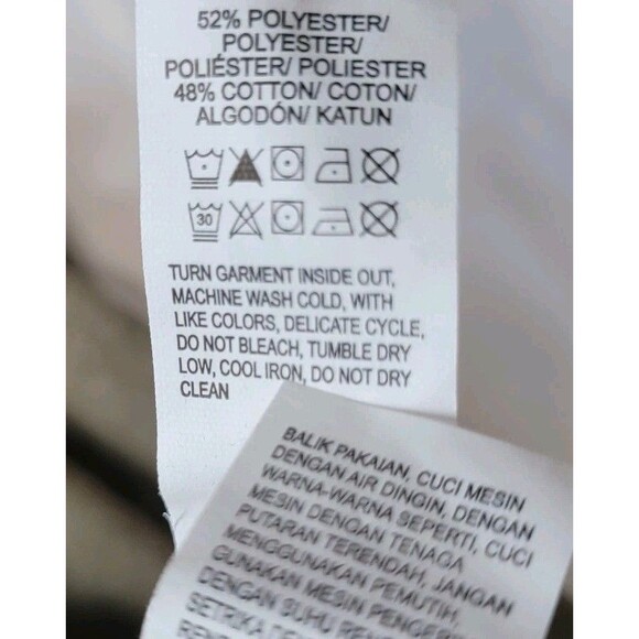 Lucky Brand Mens Venice Burnout Shirt Size Small Punk Skater Long Sleeve V neck - Picture 6 of 6